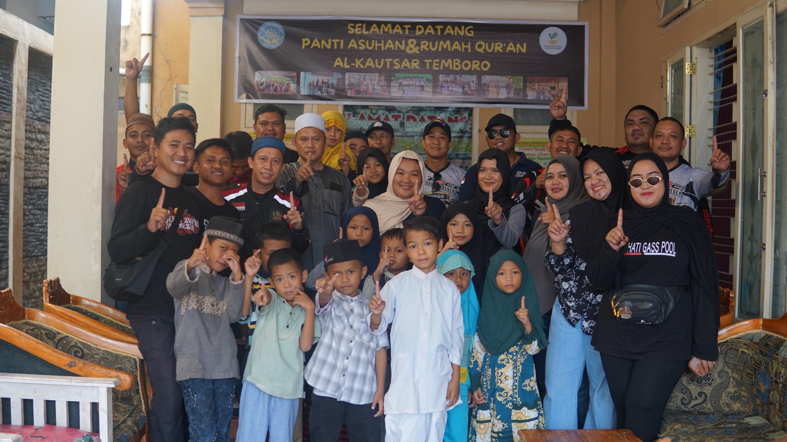 Hijabers on Wheel, Komunitas Honda Gorontalo Tebar Kebaikan di Pasar Sentral